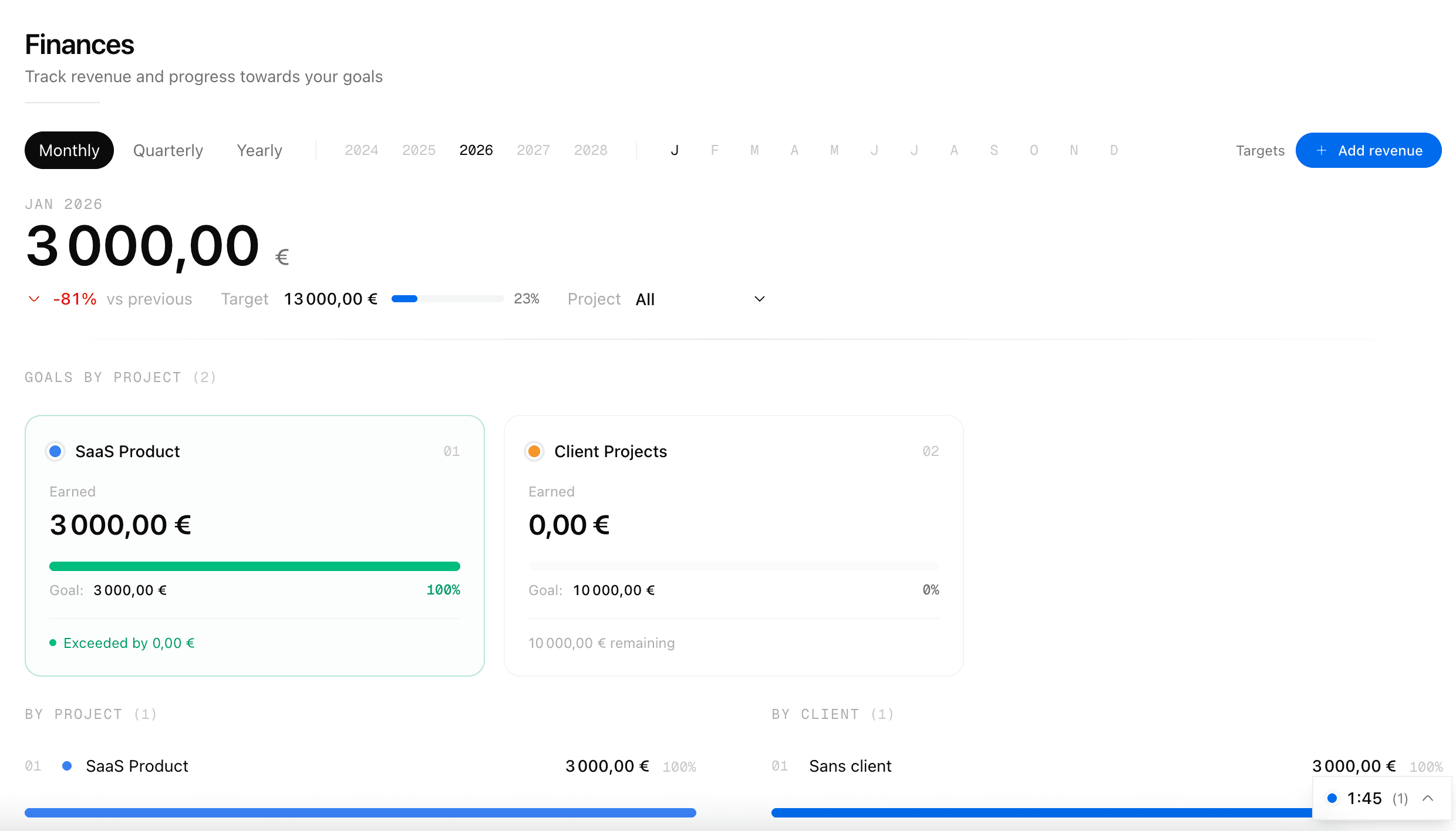 Finance tracking - 1