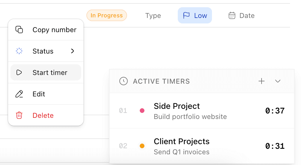 Native time tracking - 1